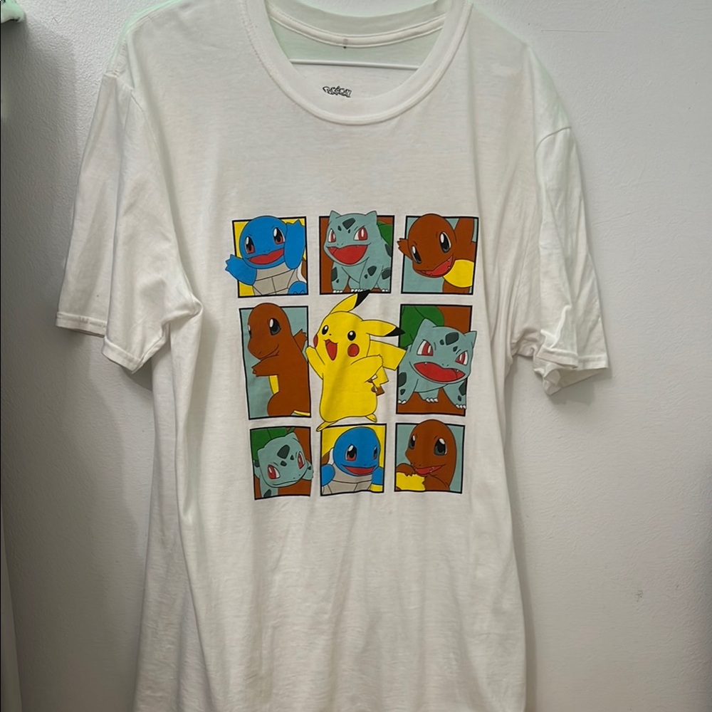 White Pokémon Graphic T-Shirt